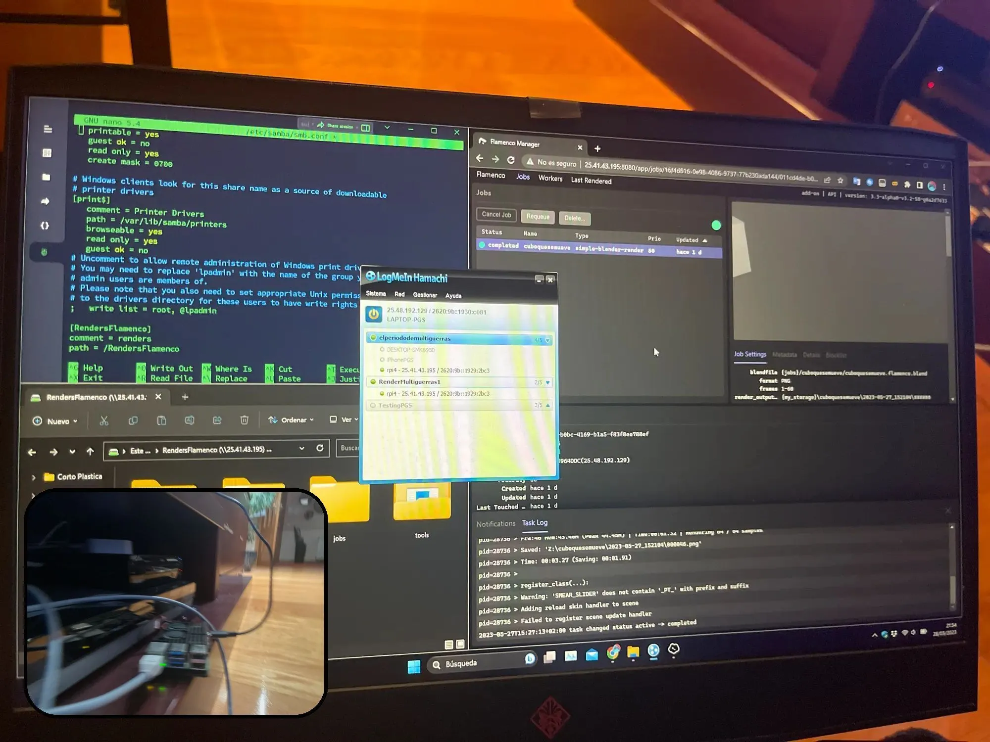 Setup Flamenco en la RPI4